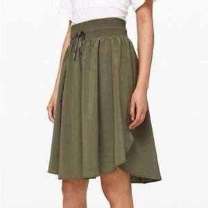 Lululemon Everyday Skirt Olive Green Size 6